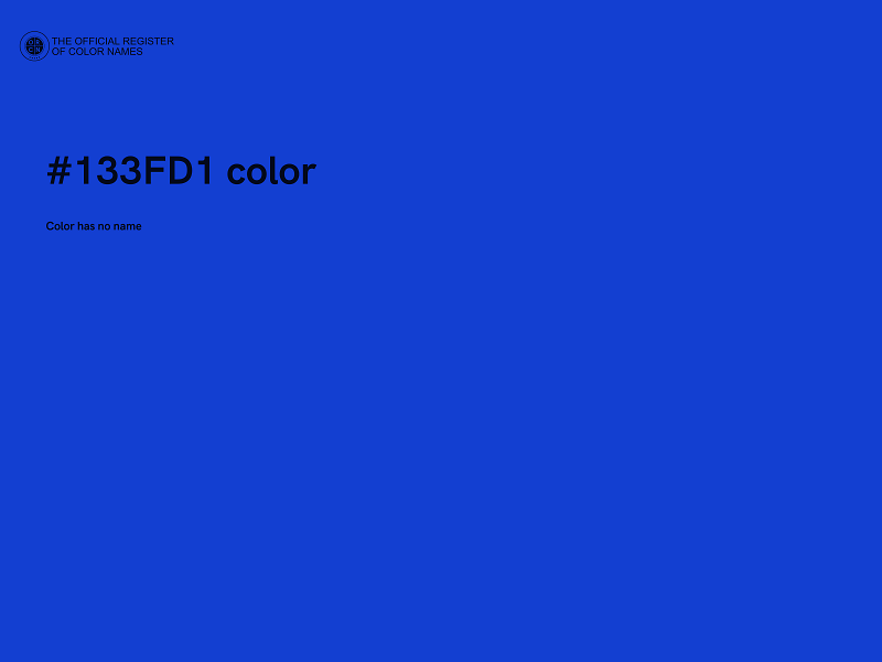 #133FD1 color image