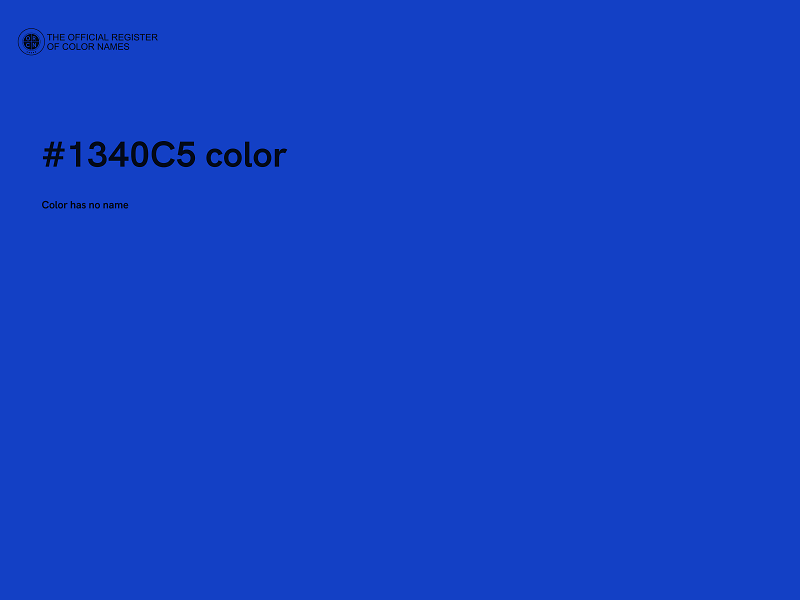 #1340C5 color image