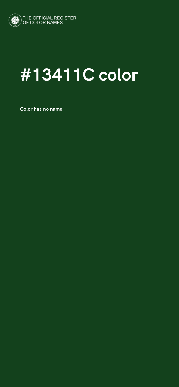 #13411C color image