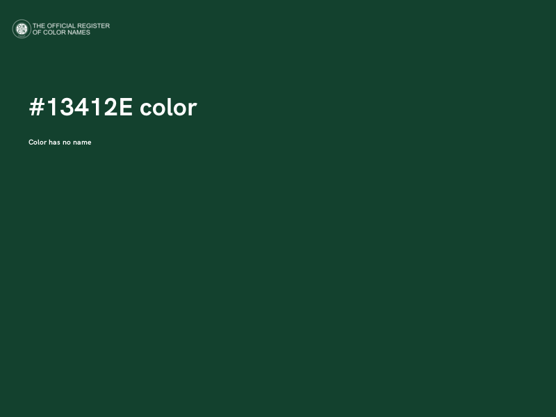 #13412E color image