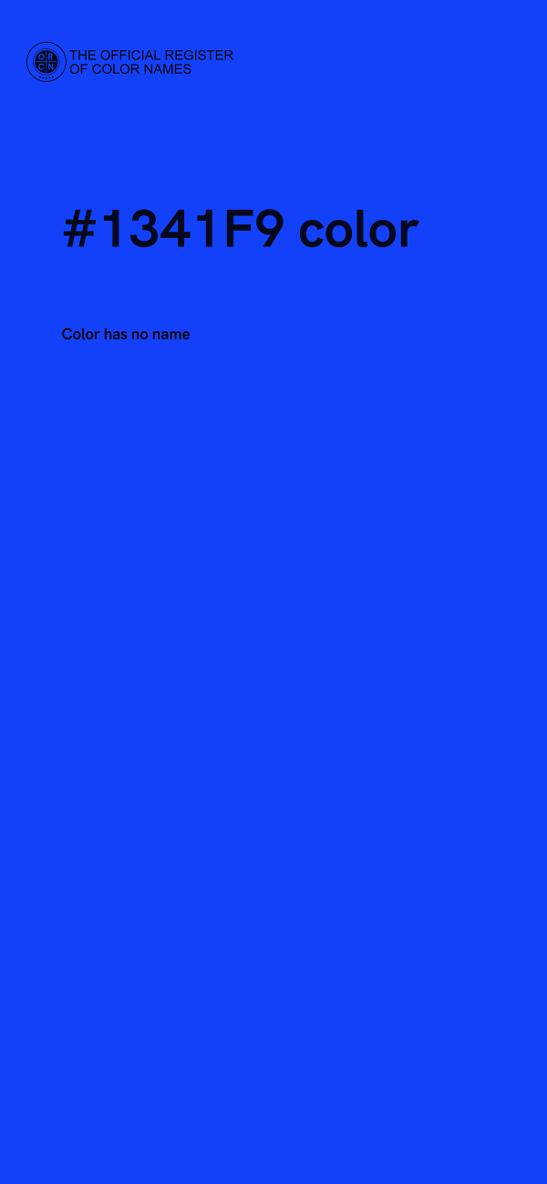 #1341F9 color image