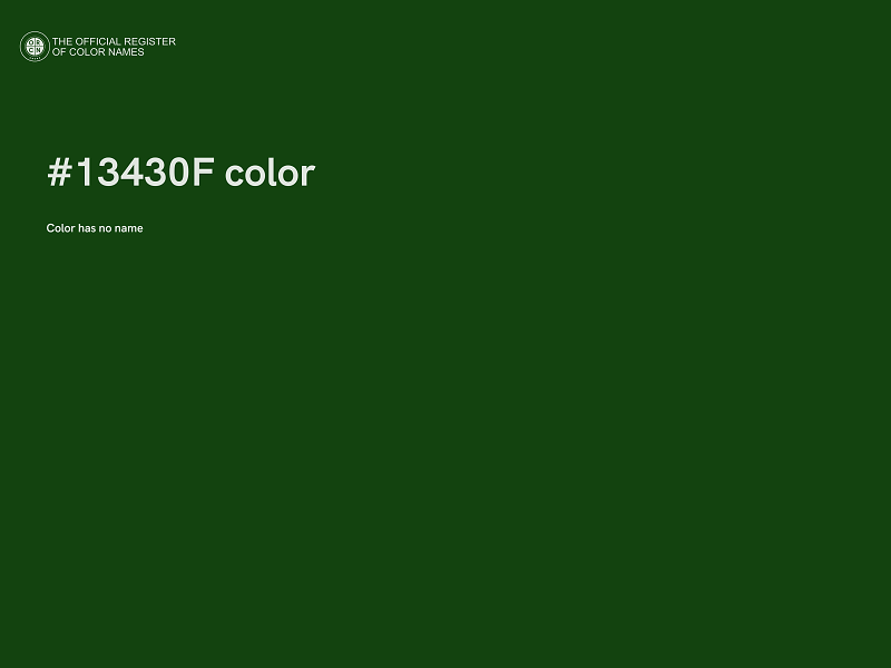 #13430F color image