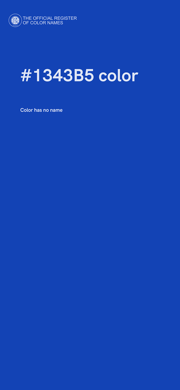 #1343B5 color image