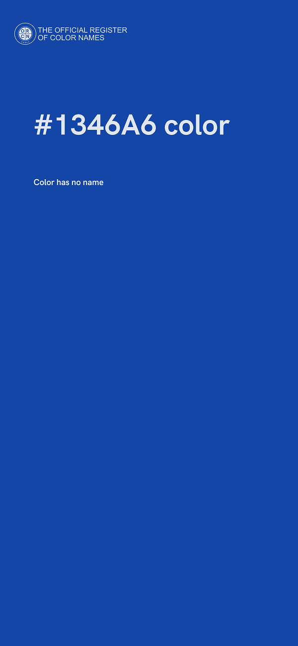 #1346A6 color image