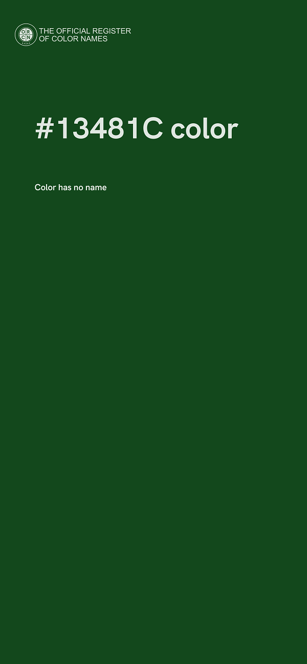 #13481C color image