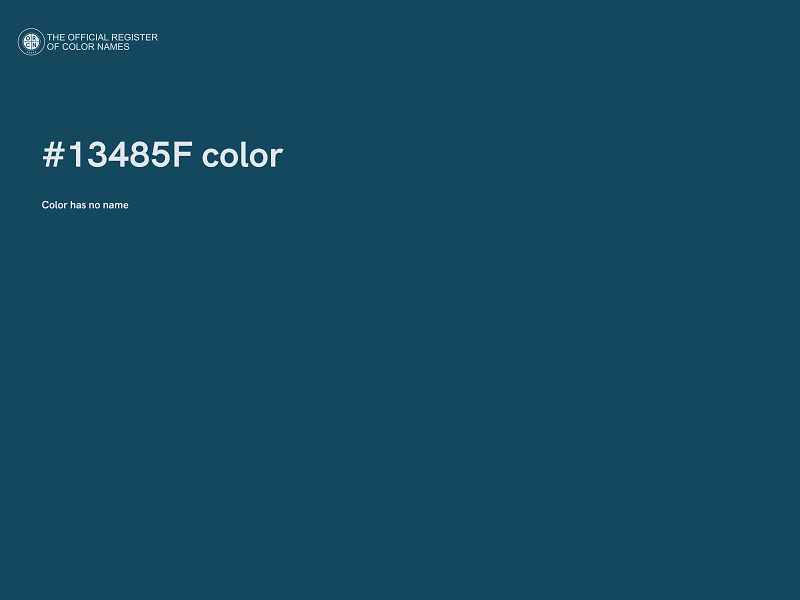 #13485F color image