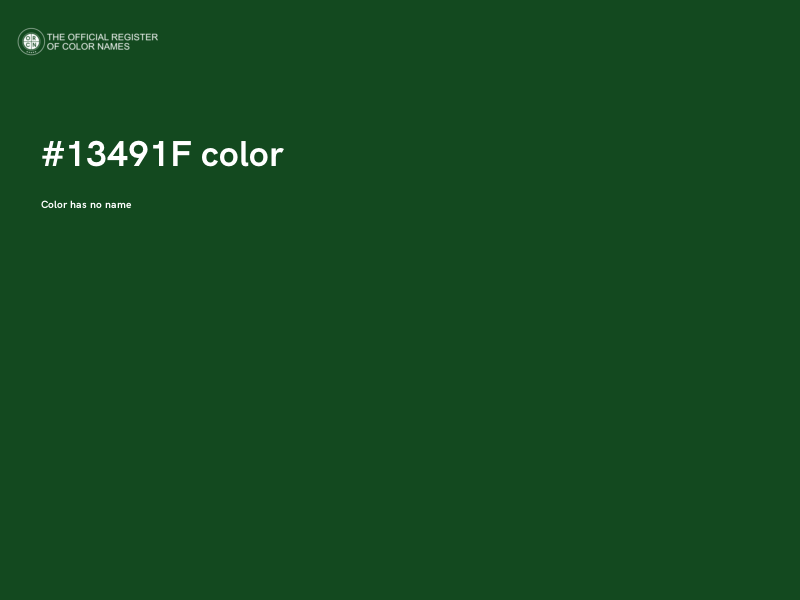 #13491F color image