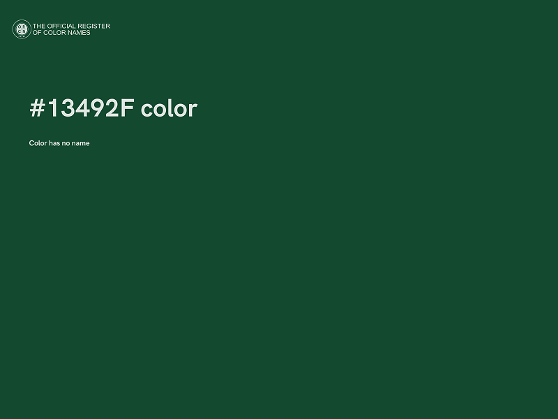 #13492F color image