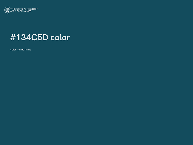 #134C5D color image