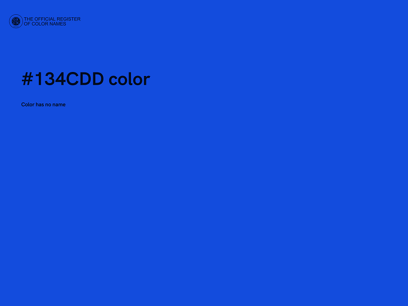 #134CDD color image