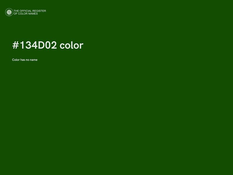 #134D02 color image