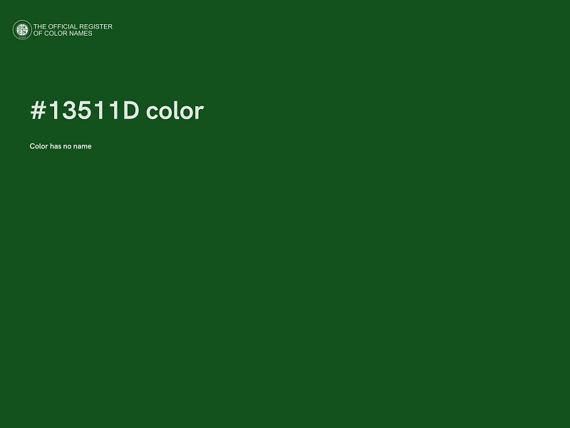 #13511D color image