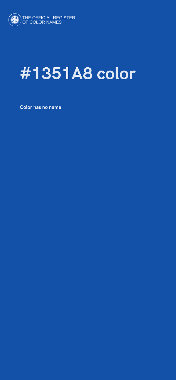 #1351A8 color image
