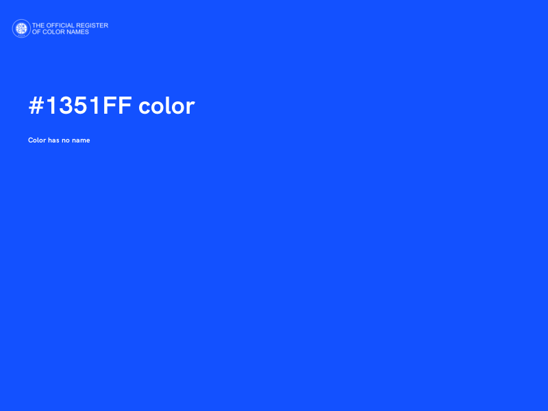 #1351FF color image