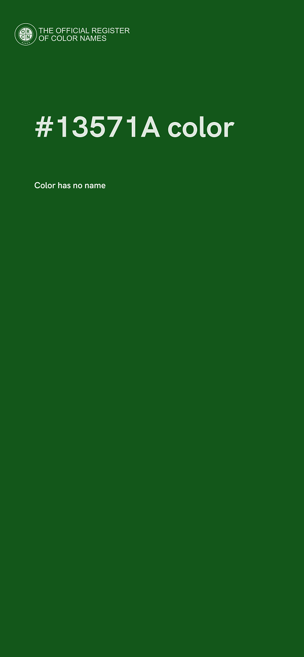 #13571A color image