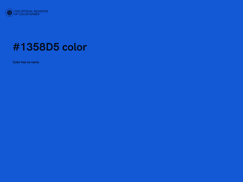 #1358D5 color image