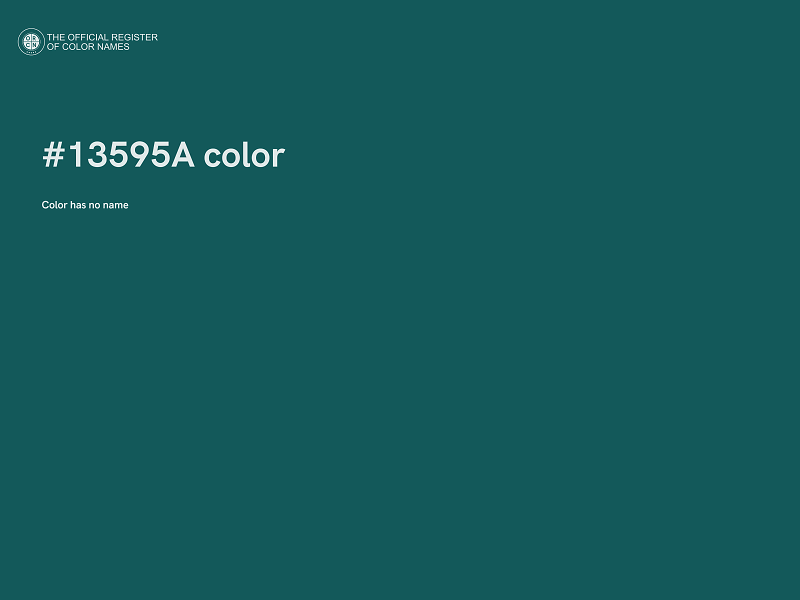 #13595A color image