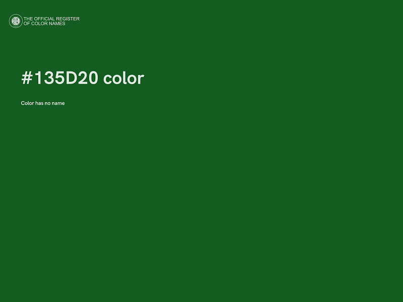 #135D20 color image