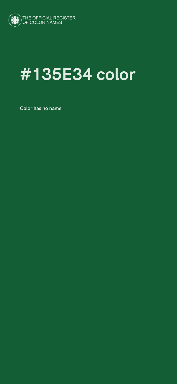 #135E34 color image