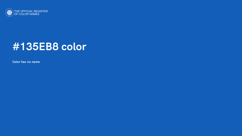 #135EB8 color image