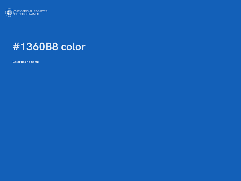 #1360B8 color image