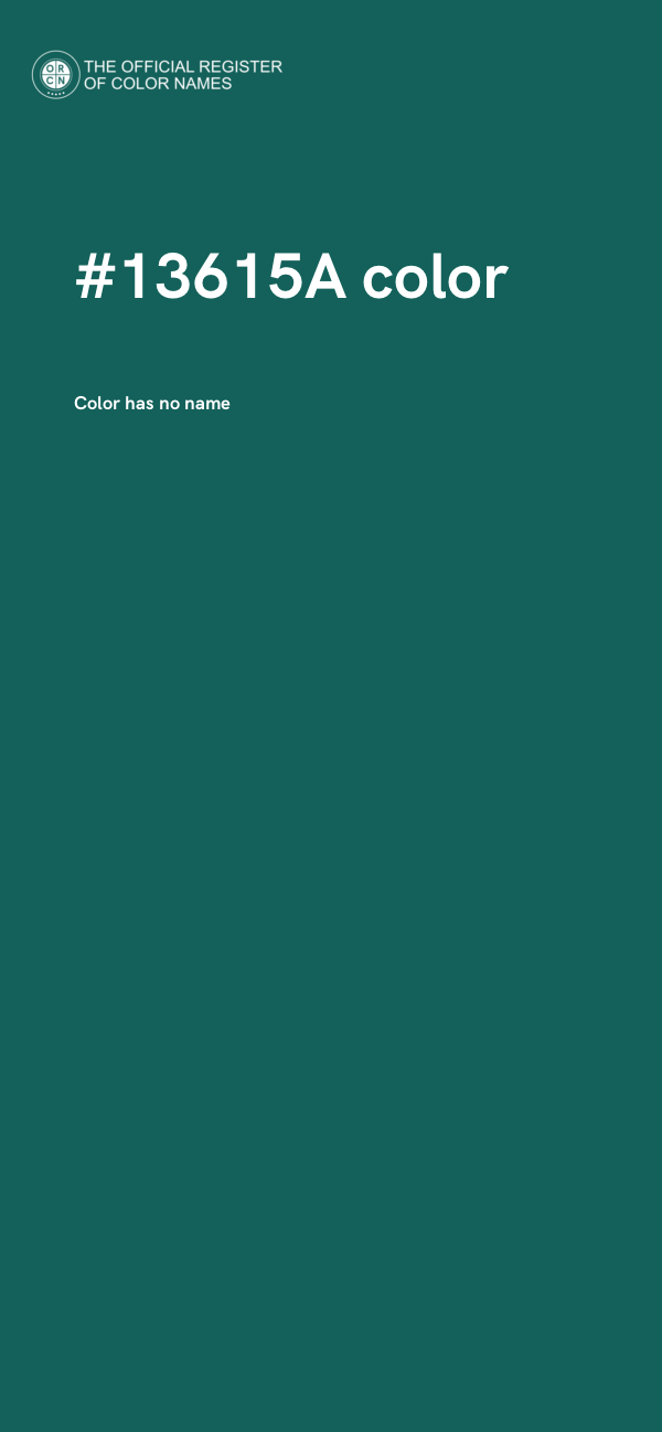#13615A color image