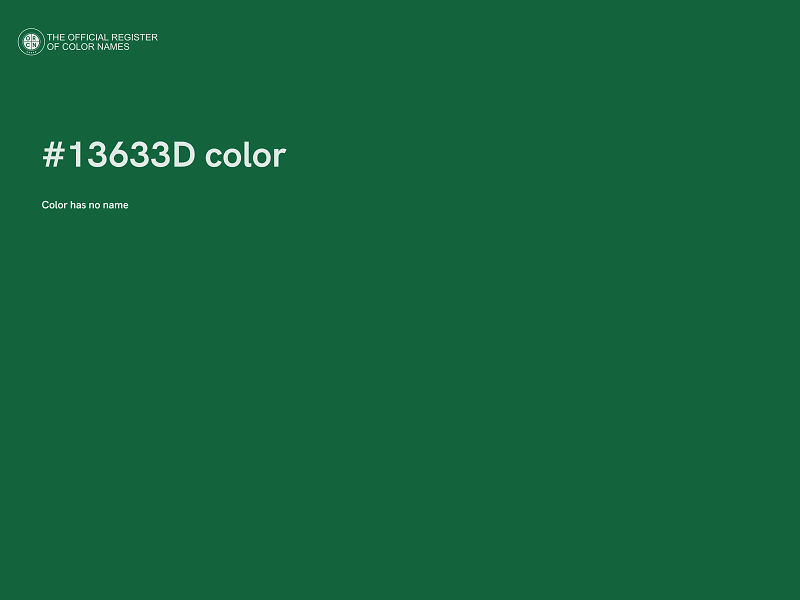 #13633D color image