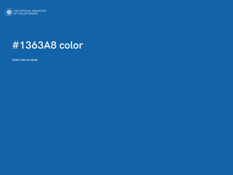 #1363A8 color image