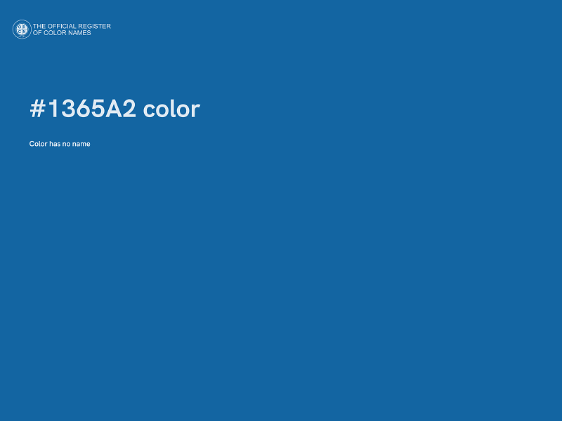 #1365A2 color image