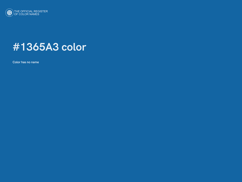 #1365A3 color image