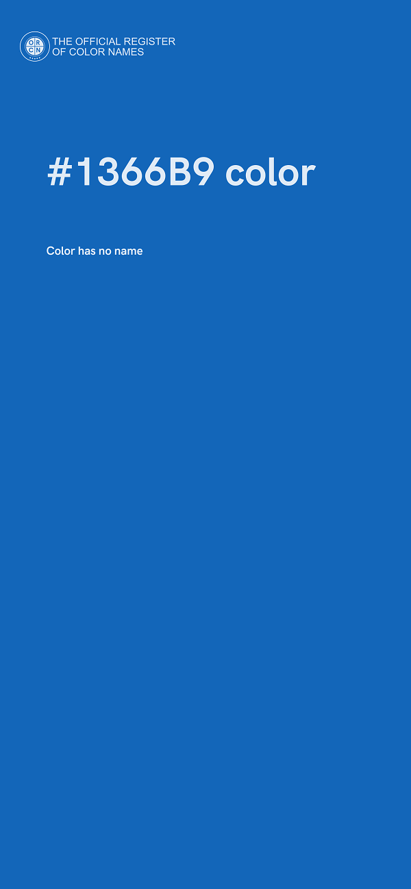 #1366B9 color image
