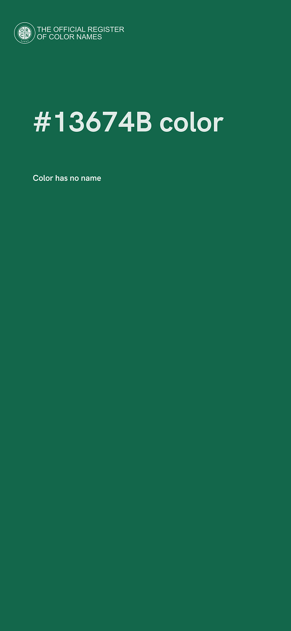 #13674B color image