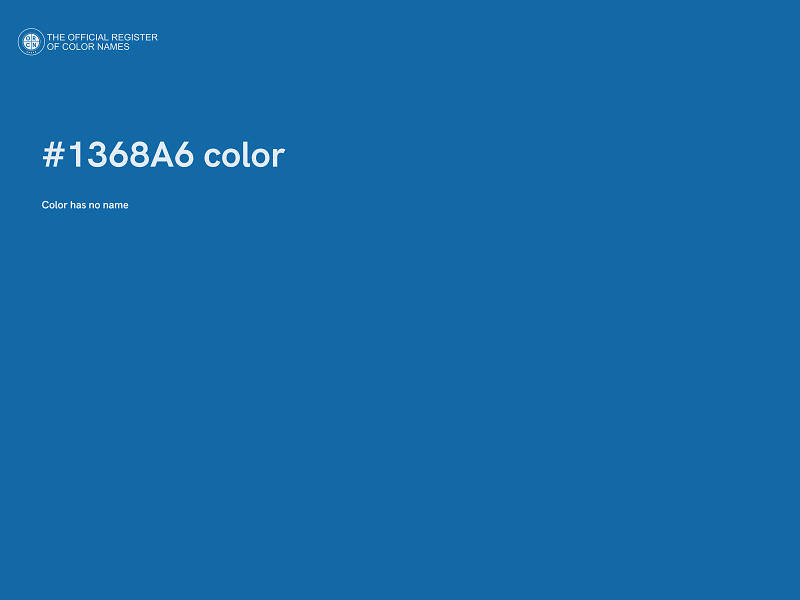 #1368A6 color image