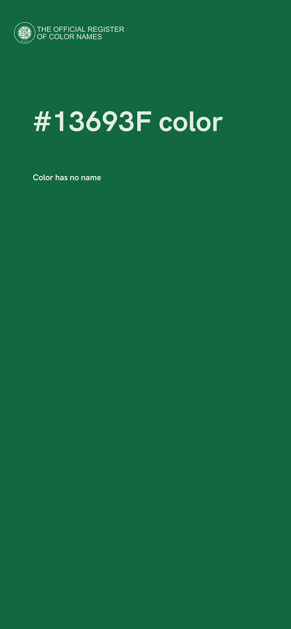 #13693F color image