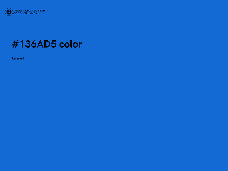 #136AD5 color image