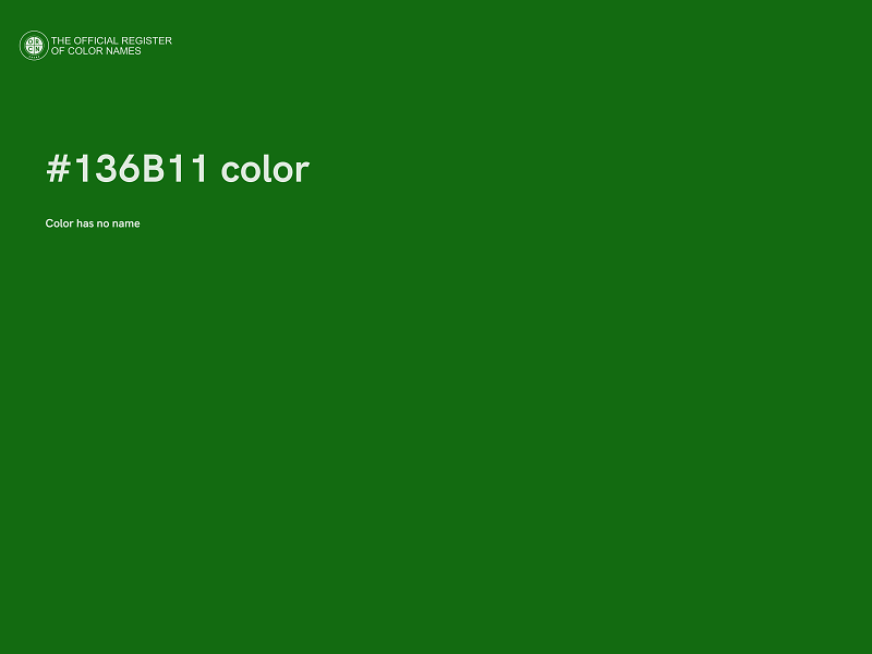 #136B11 color image