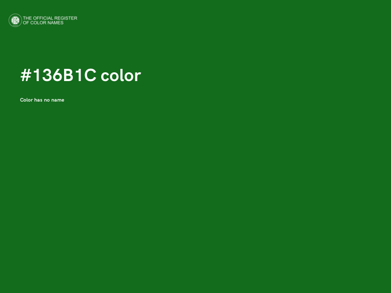 #136B1C color image