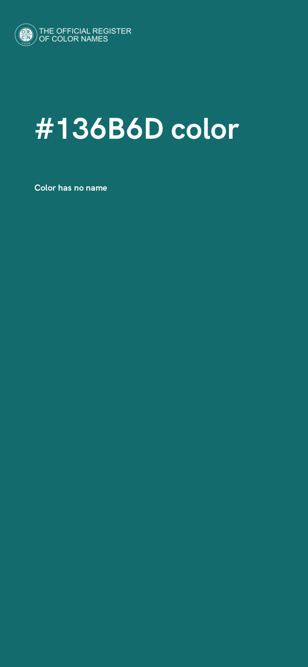 #136B6D color image