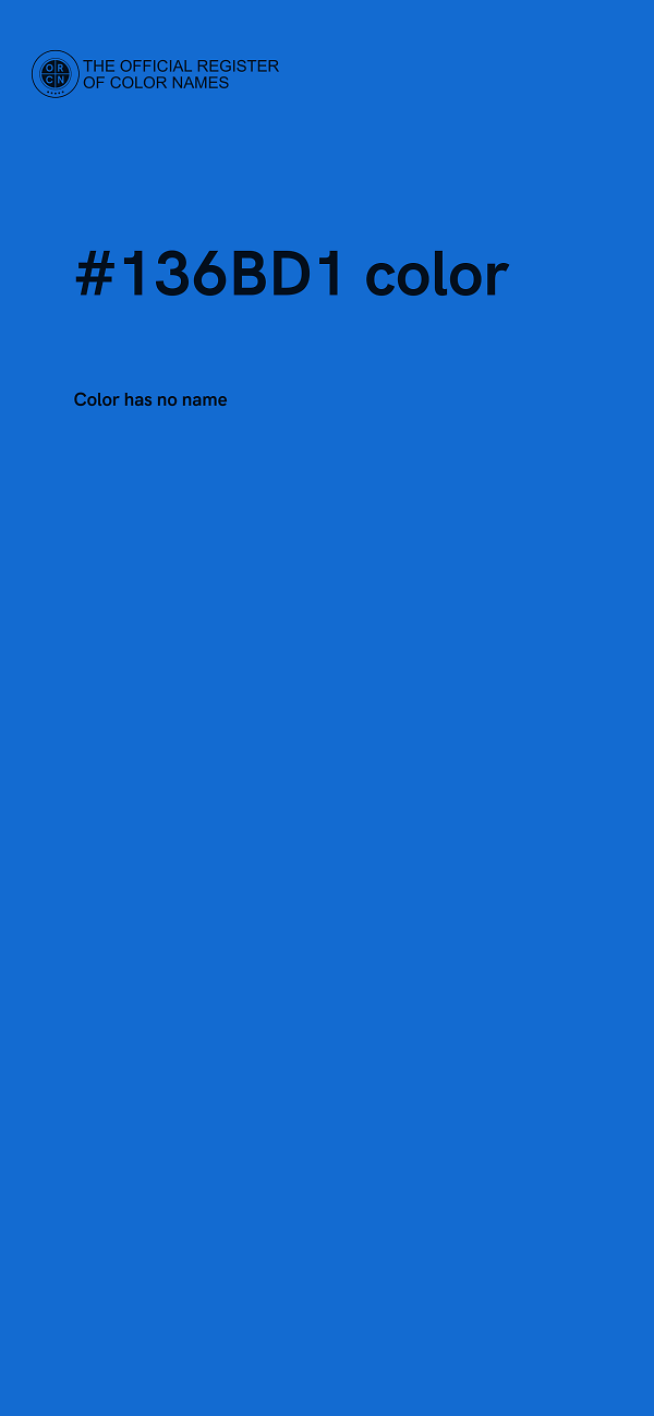 #136BD1 color image