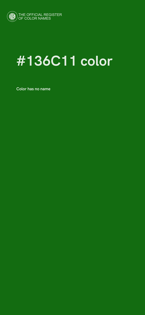 #136C11 color image