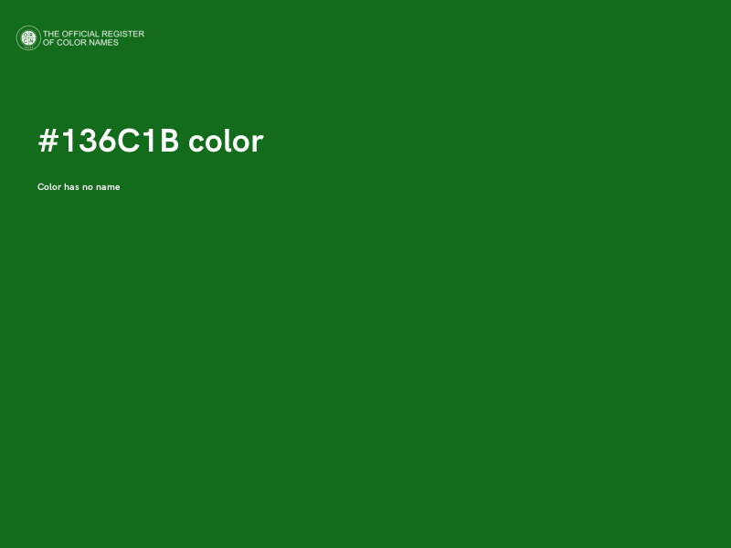#136C1B color image