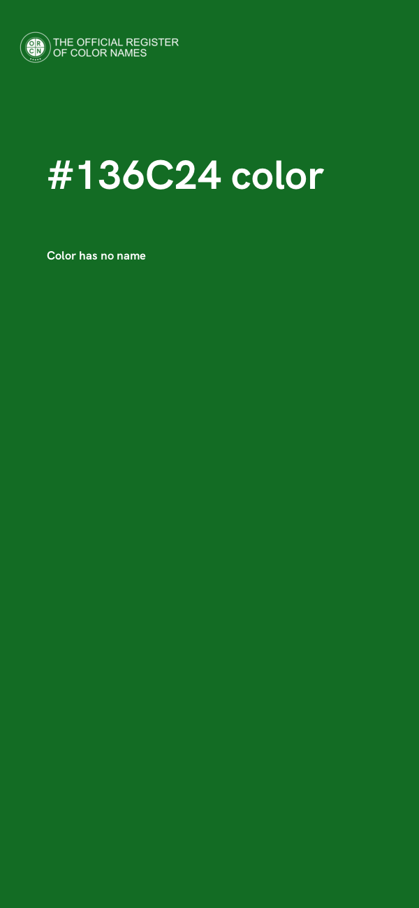 #136C24 color image