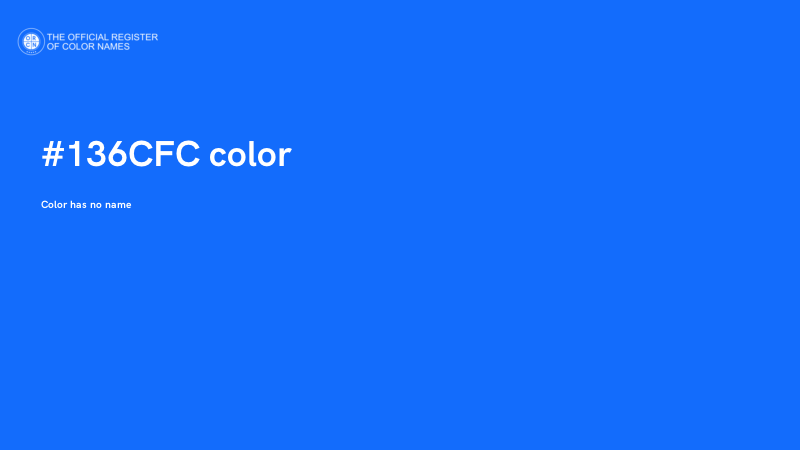 #136CFC color image