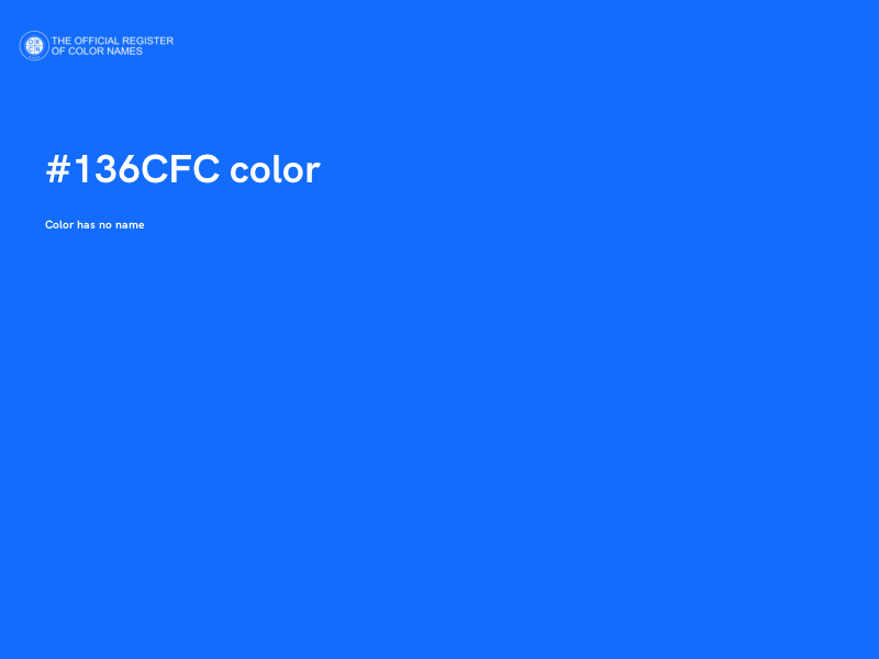 #136CFC color image