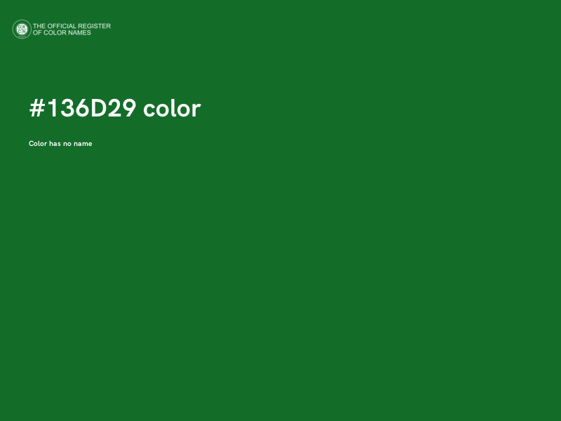#136D29 color image