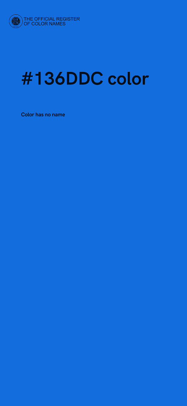 #136DDC color image