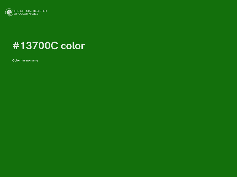 #13700C color image