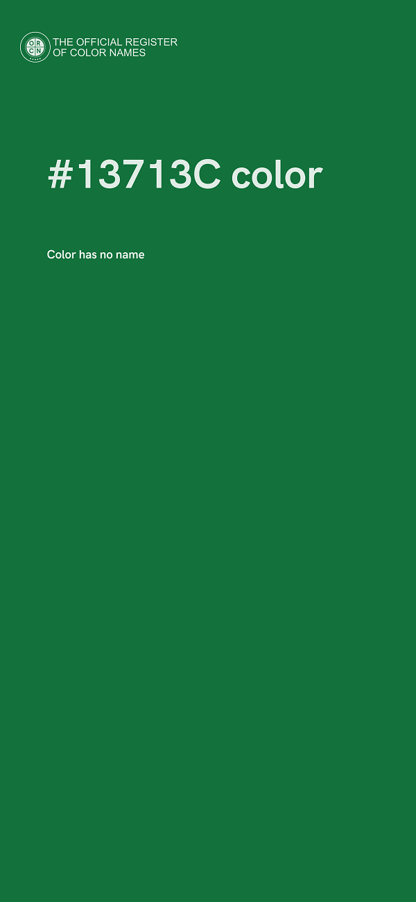 #13713C color image
