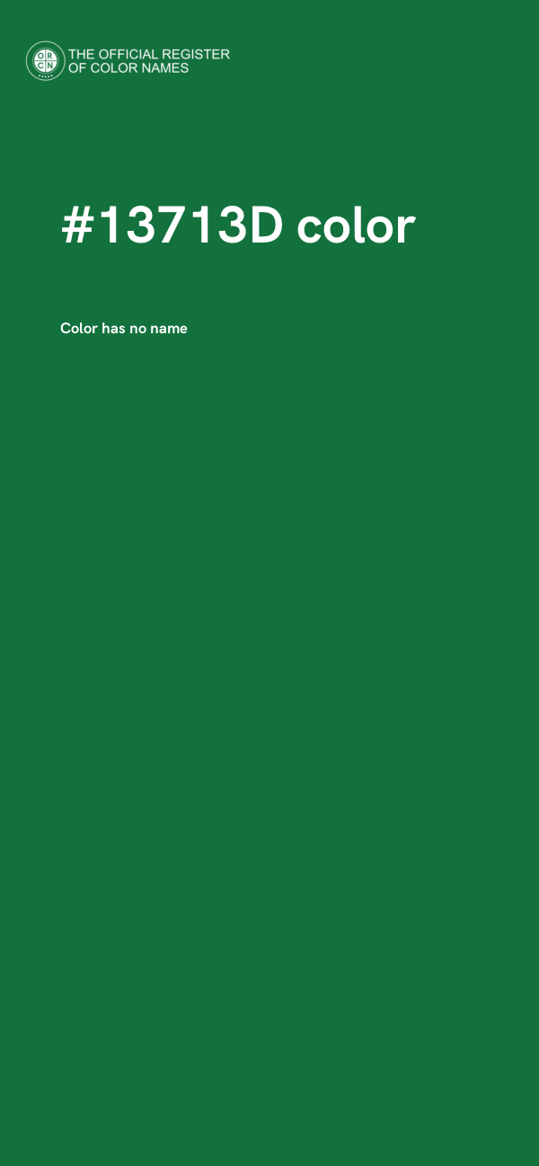 #13713D color image