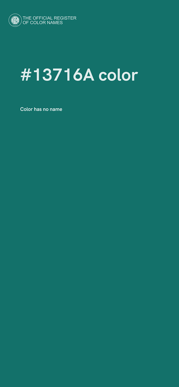 #13716A color image
